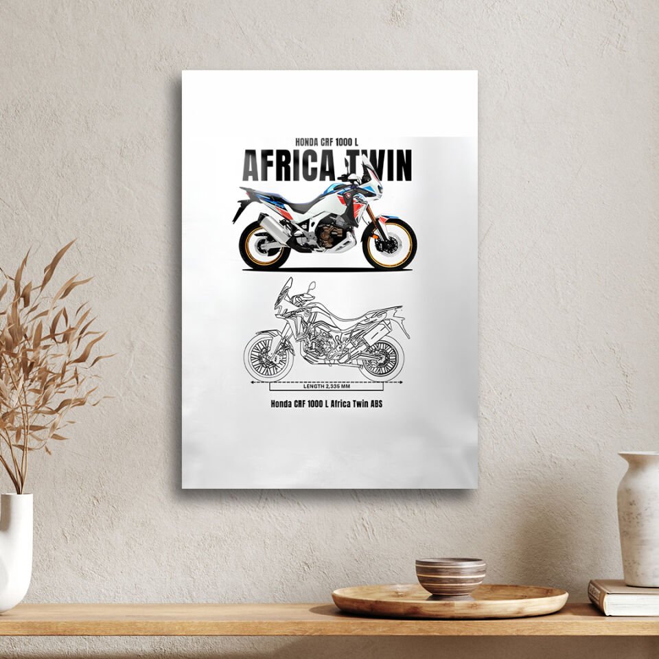 Honda CRF1100L Africa Twin 01 Metal Poster