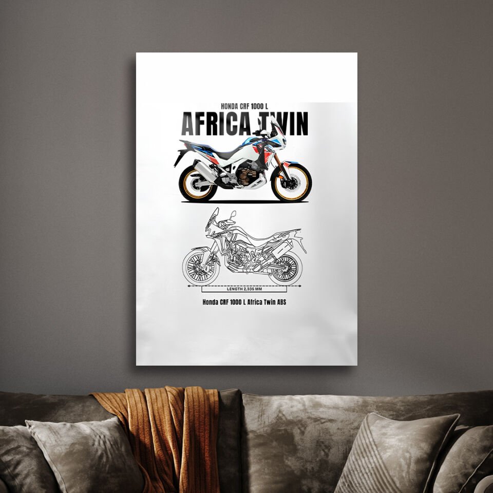 Honda CRF1100L Africa Twin 01 Metal Poster