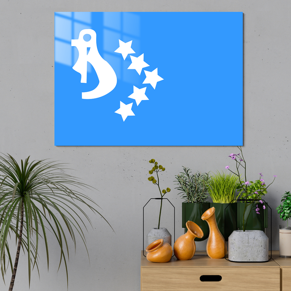 Hazar Kağanlığı Bayrağı Metal Poster