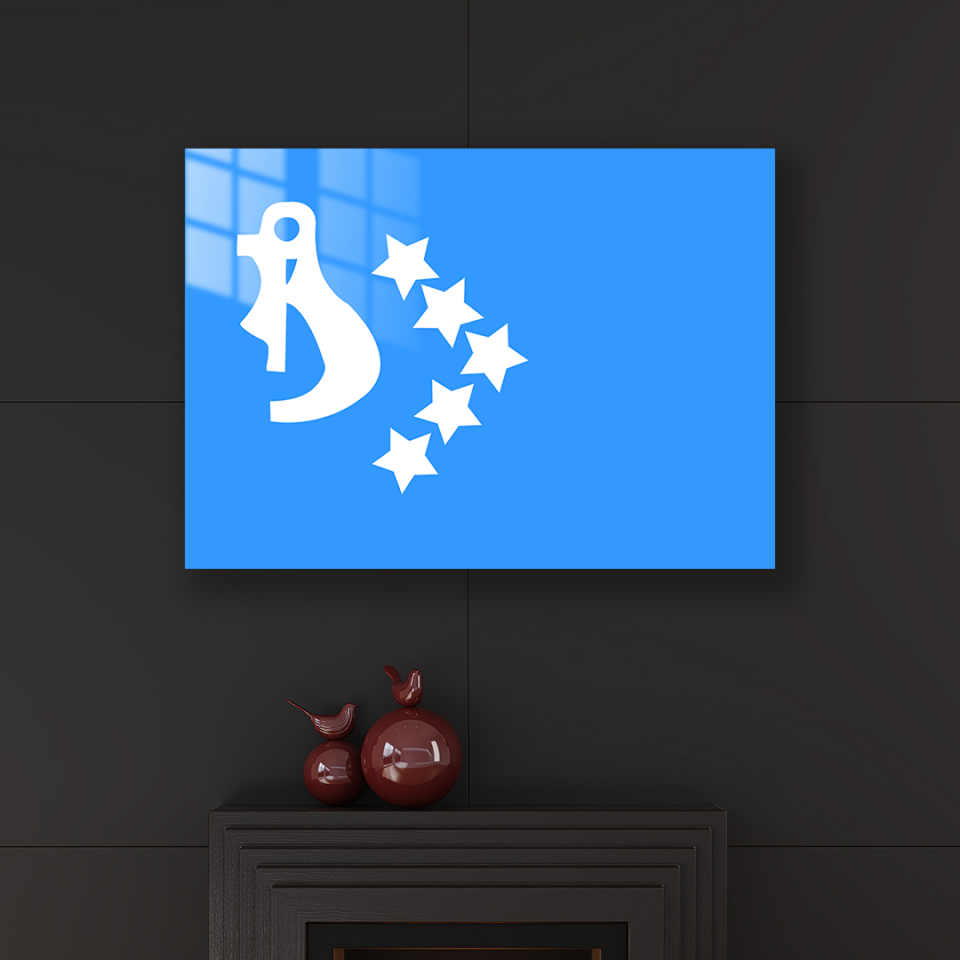 Hazar Kağanlığı Bayrağı Metal Poster
