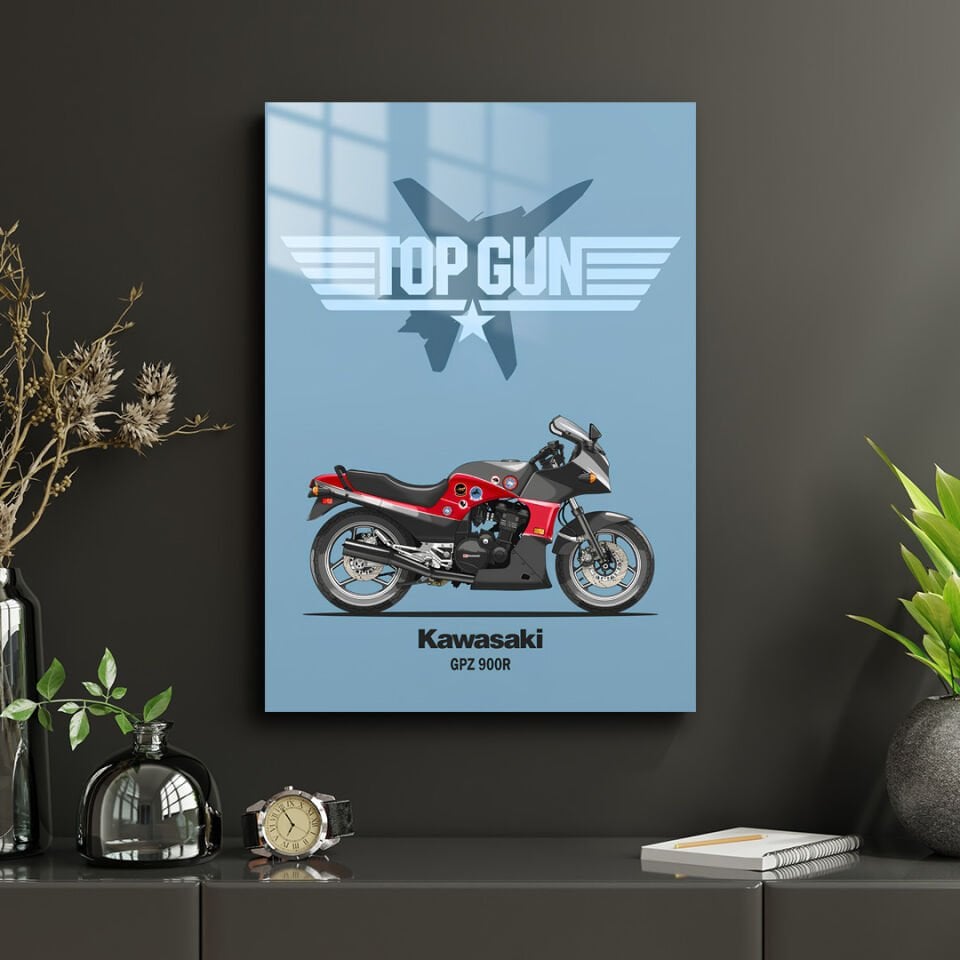 Kawasaki GPZ900R 01 Metal Poster