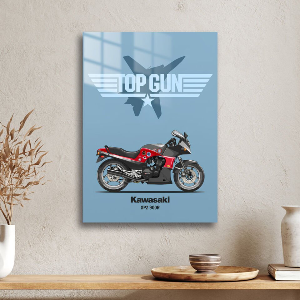 Kawasaki GPZ900R 01 Metal Poster