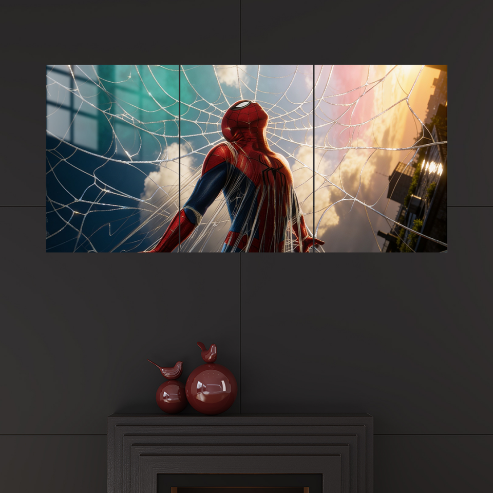 Spider-Man 3 Parçalı 01 Metal Poster