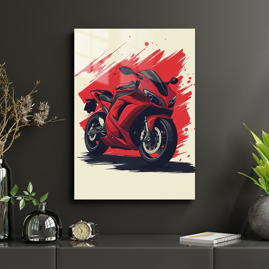 Motosiklet 01 Metal Poster