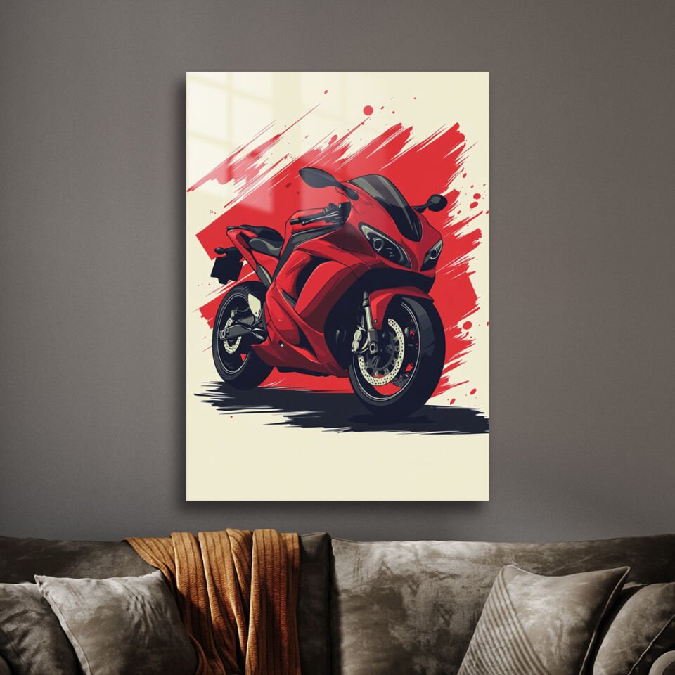 Motosiklet 01 Metal Poster