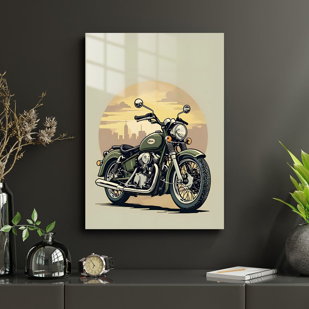 Motosiklet 03 Metal Poster