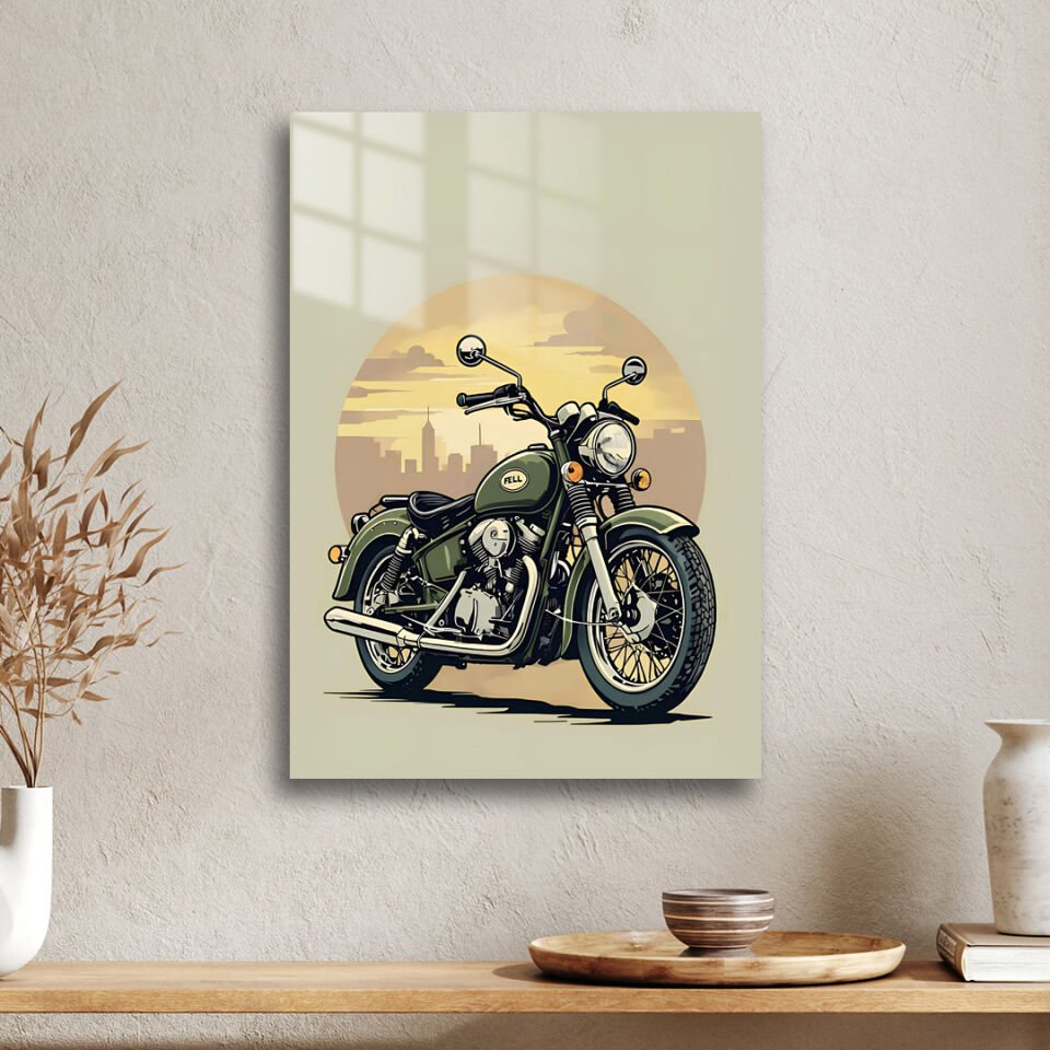 Motosiklet 03 Metal Poster