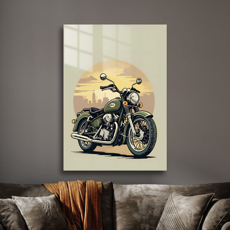 Motosiklet 03 Metal Poster