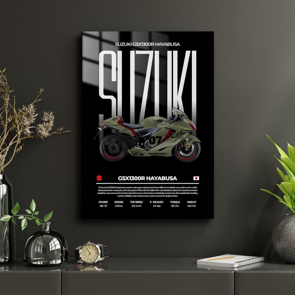 Suzuki GSX1300R Hayabusa 01 Metal Poster