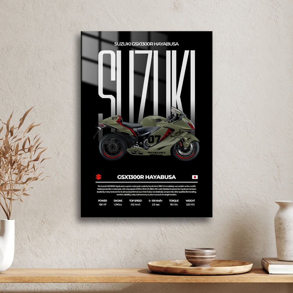 Suzuki GSX1300R Hayabusa 01 Metal Poster