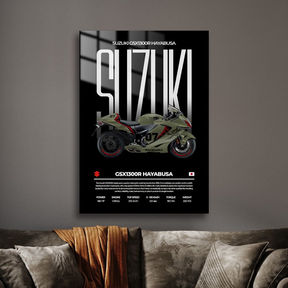 Suzuki GSX1300R Hayabusa 01 Metal Poster