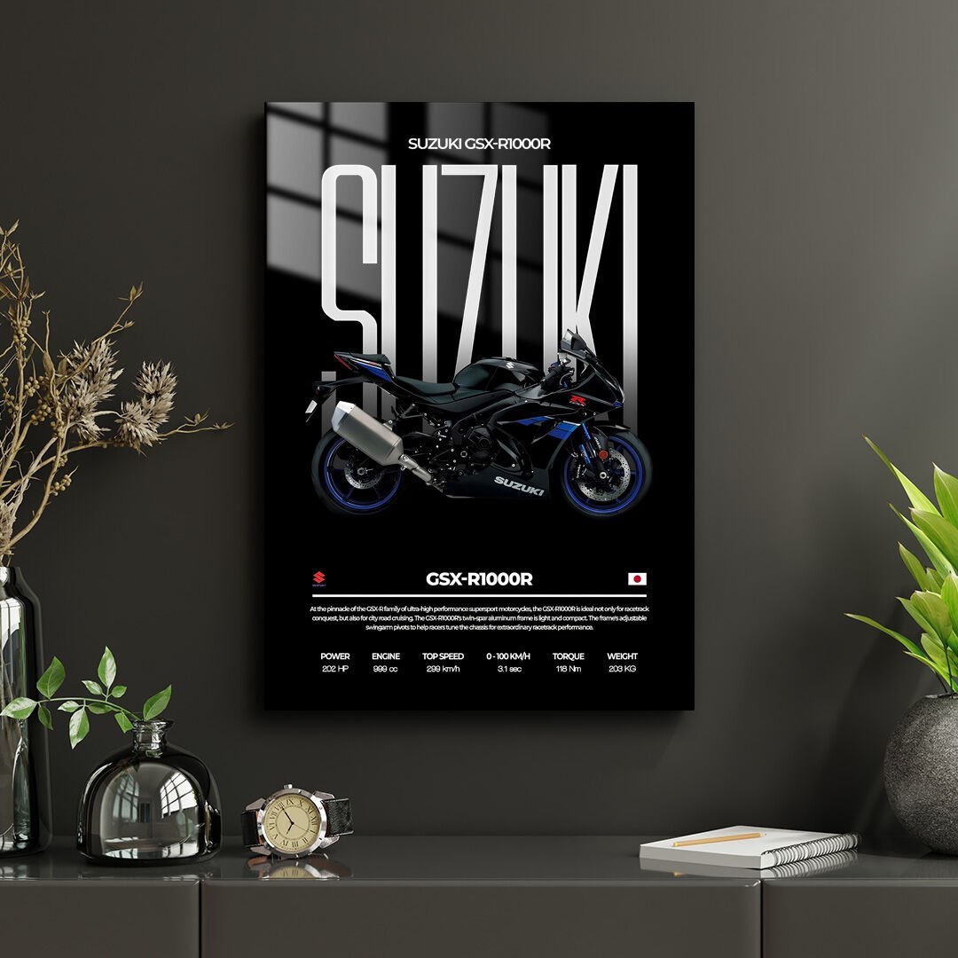Suzuki GSX-R1000 01 Metal Poster
