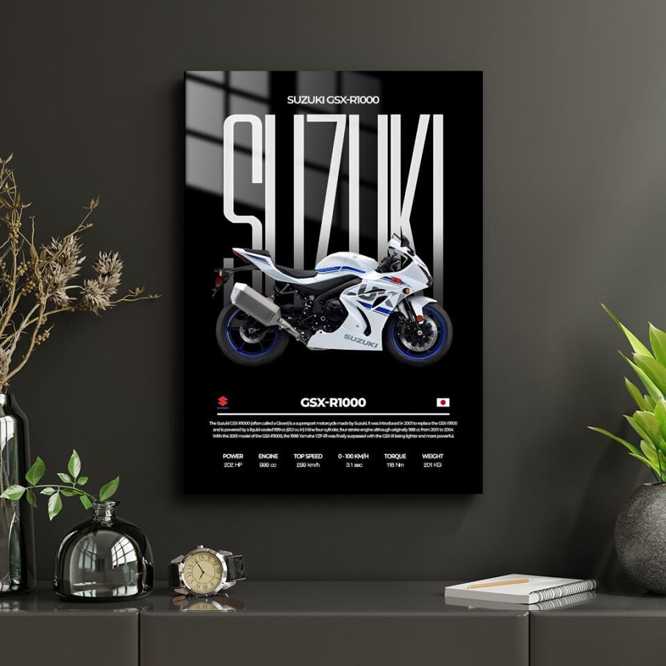 Suzuki GSX-R1000 02 Metal Poster