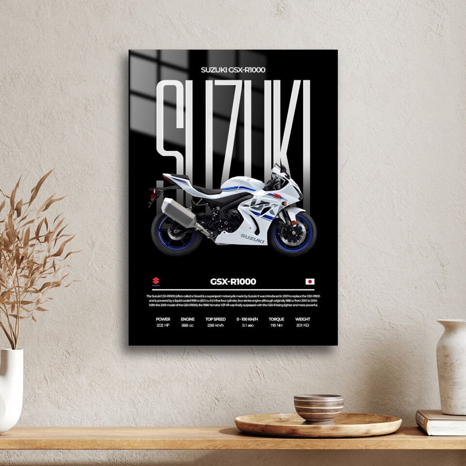 Suzuki GSX-R1000 02 Metal Poster
