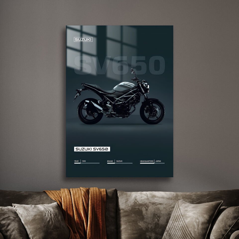 Suzuki SV650 01 Metal Poster