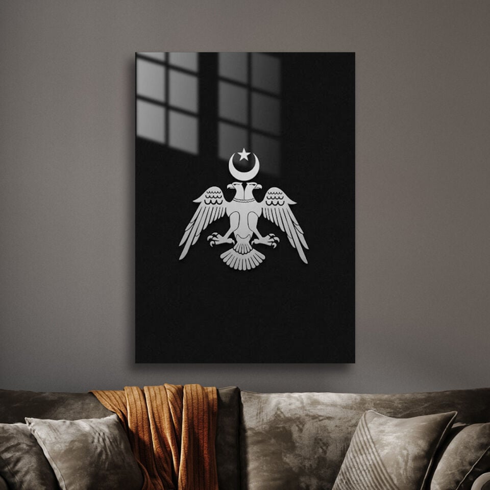 Çift Başlı Kartal 01 Metal Poster