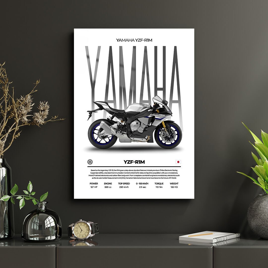 Yamaha YZF R1 02 Metal Poster