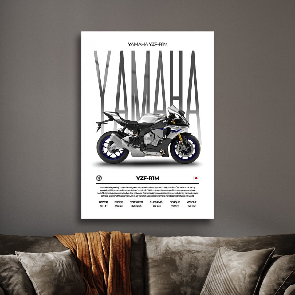 Yamaha YZF R1 02 Metal Poster