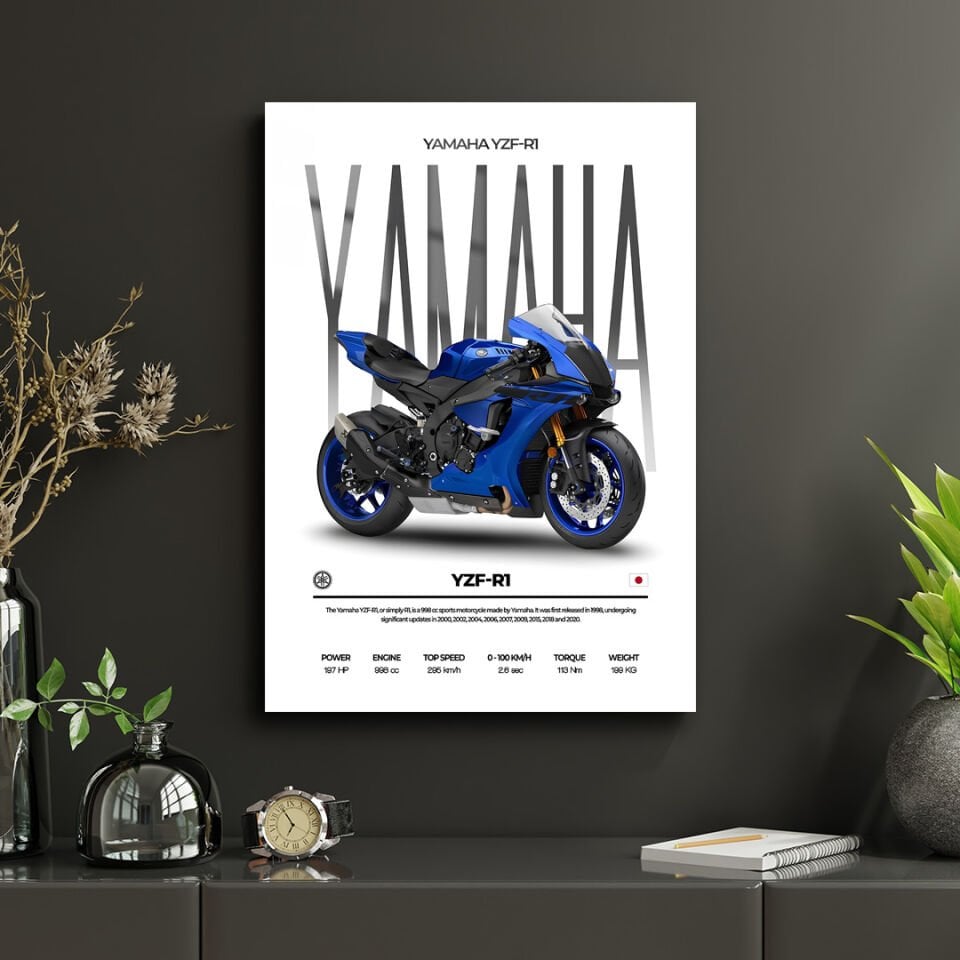 Yamaha YZF R1 04 Metal Poster