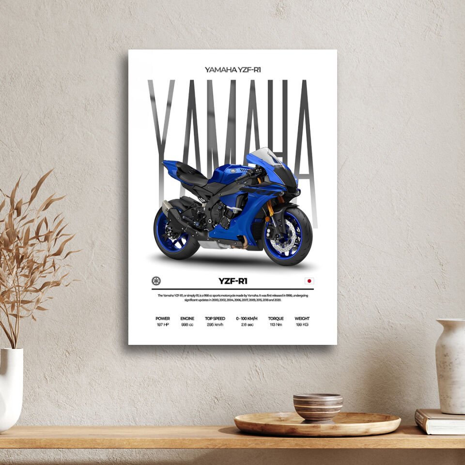 Yamaha YZF R1 04 Metal Poster