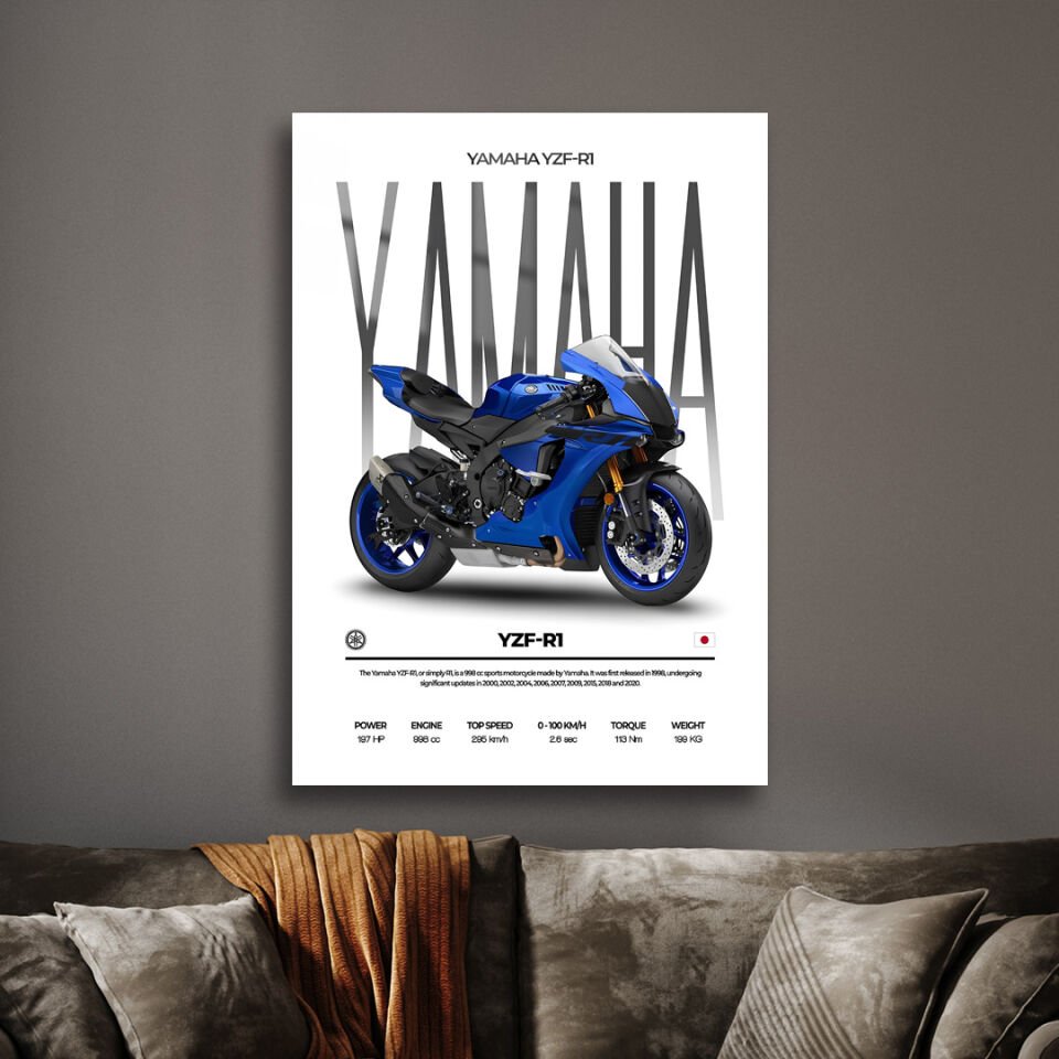 Yamaha YZF R1 04 Metal Poster