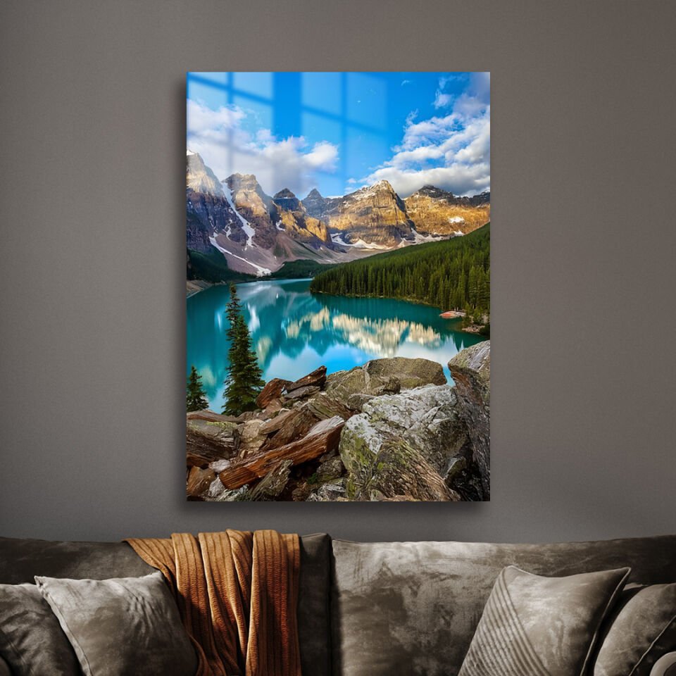 Moraine Gölü 01 Metal Poster