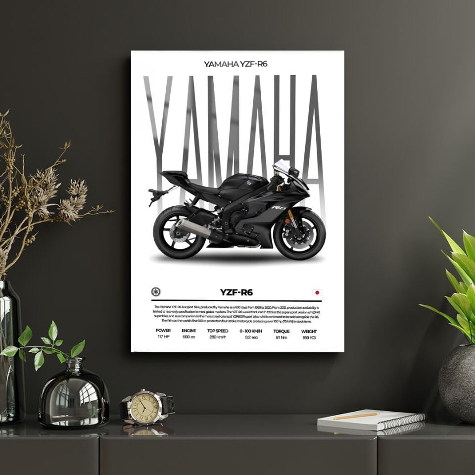 Yamaha YZF R6 01 Metal Poster