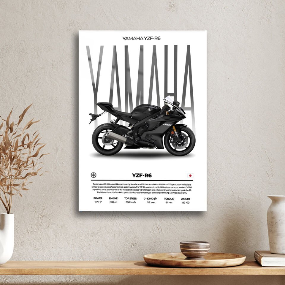 Yamaha YZF R6 01 Metal Poster