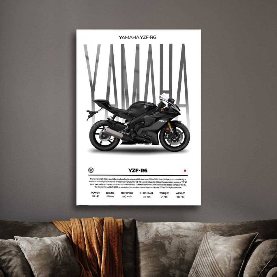 Yamaha YZF R6 01 Metal Poster