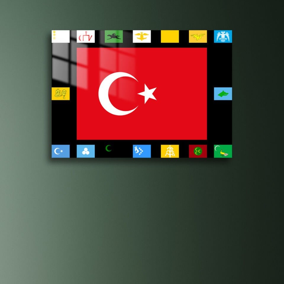 Türk Bayrakları 01 Metal Poster