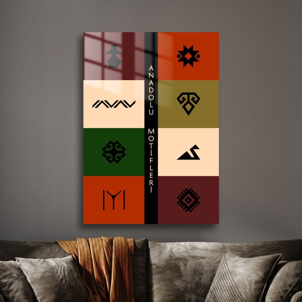 Anadolu Motifleri 01 Metal Poster