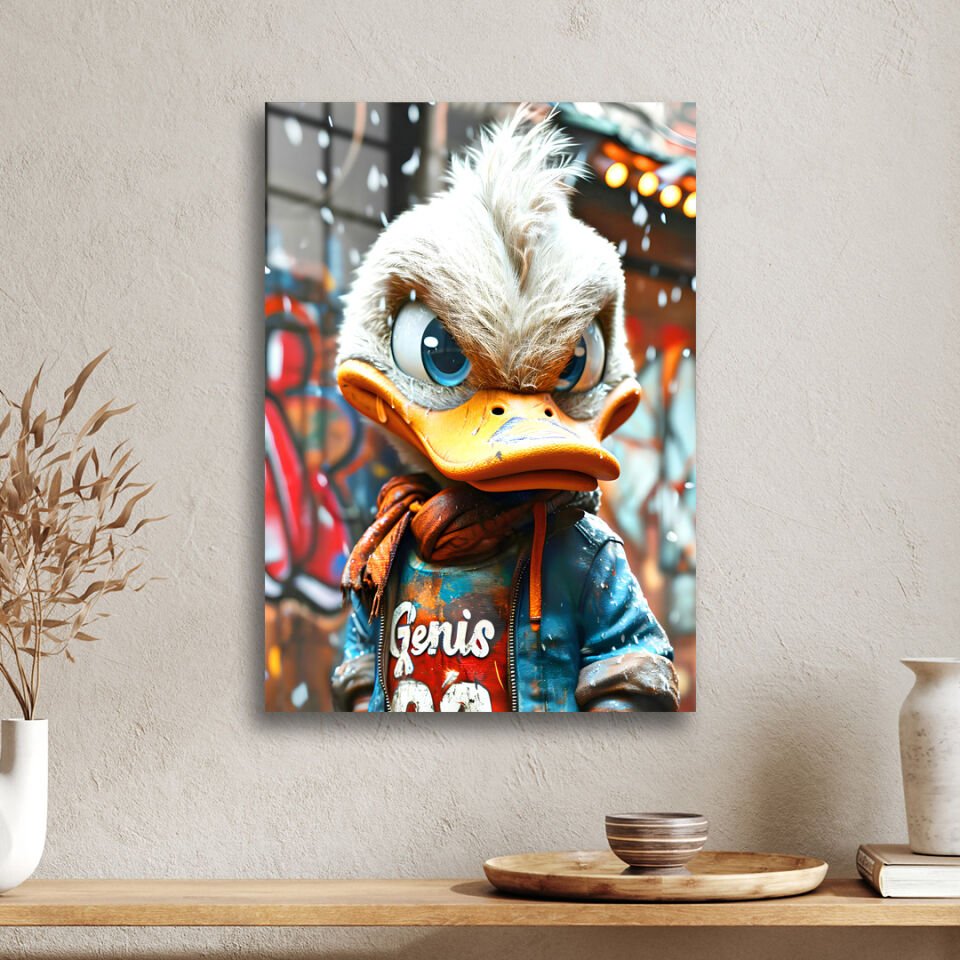 Yapay Zeka 09 - Ördek Metal Poster