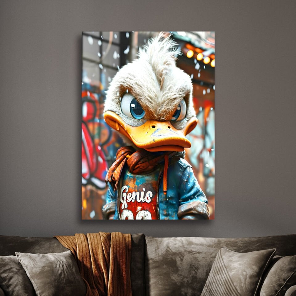 Yapay Zeka 09 - Ördek Metal Poster