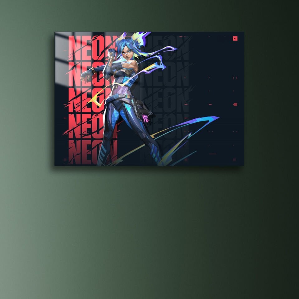 Neon 03 Metal Poster