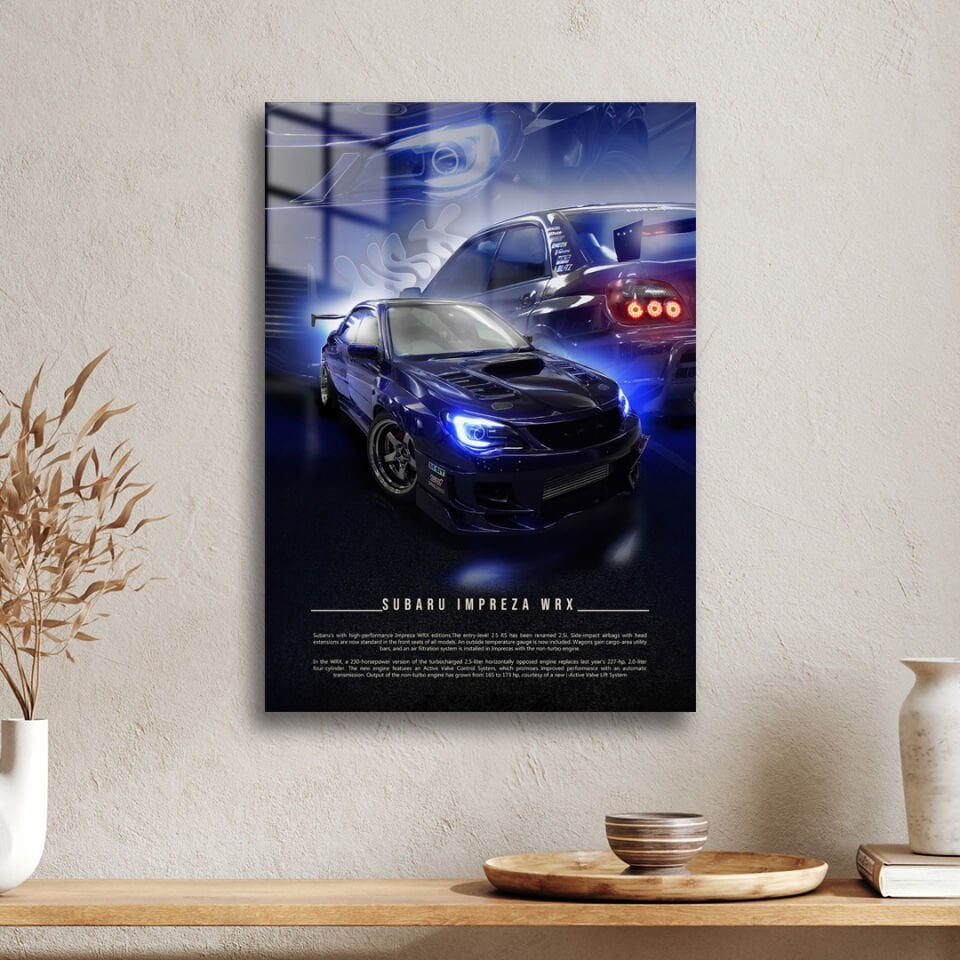 Subaru Impreza 2.5 WRX STI 01 Metal Poster