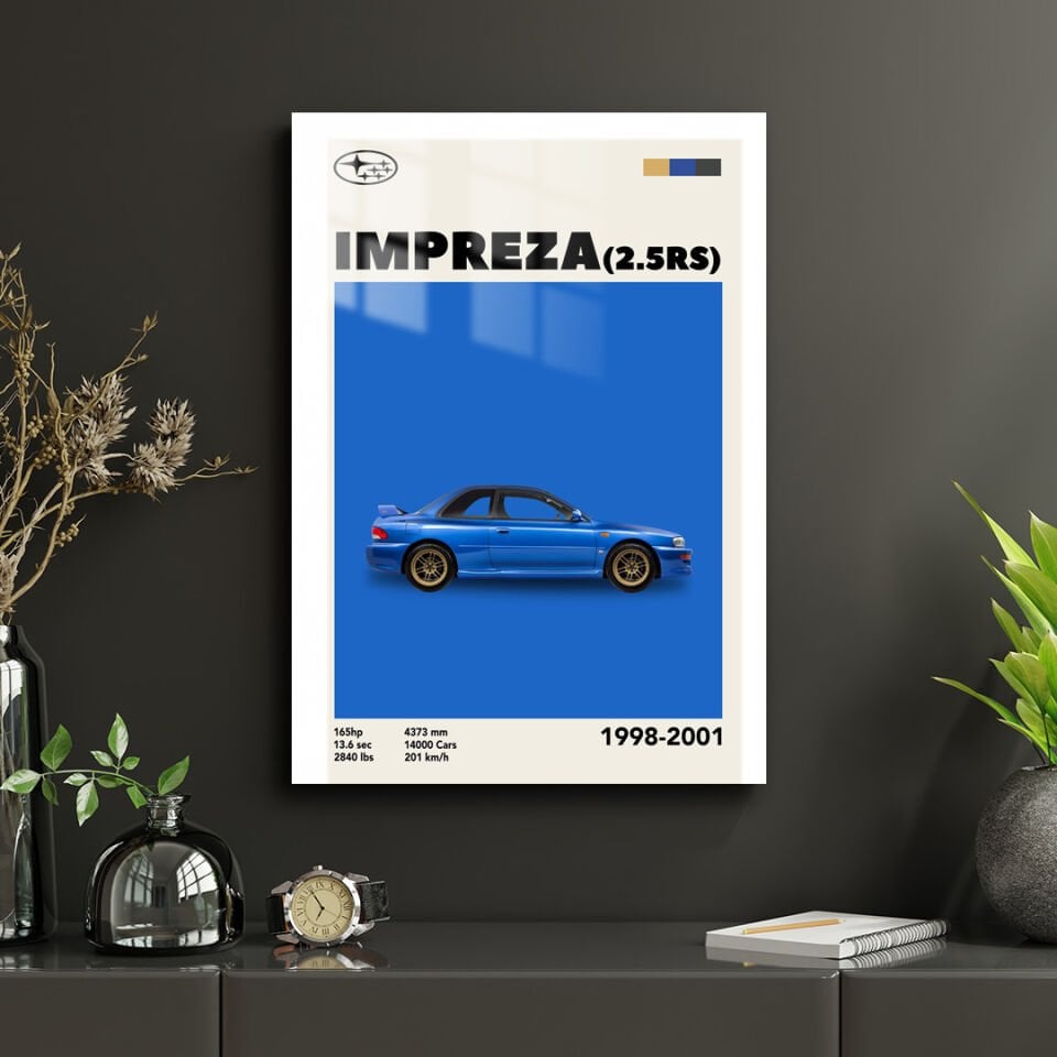 Subaru Impreza 2.5 WRX STI 02 Metal Poster