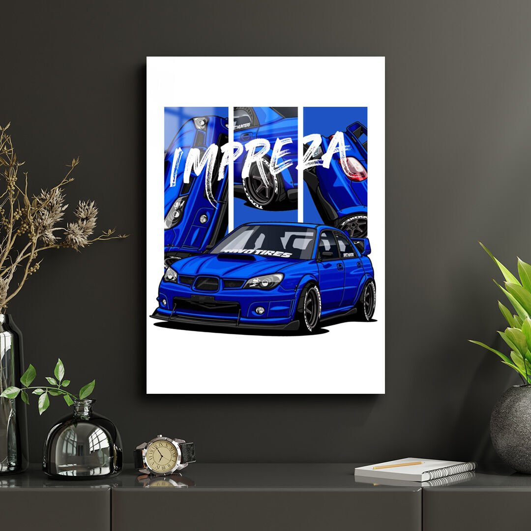 Subaru Impreza 2.5 WRX STI 03 Metal Poster
