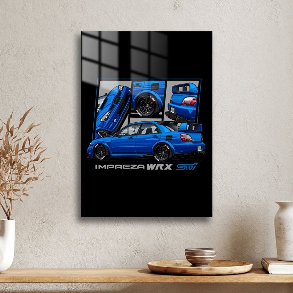 Subaru Impreza 2.5 WRX STI 07 Metal Poster