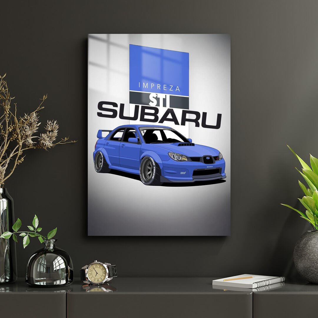 Subaru Impreza 2.5 WRX STI 08 Metal Poster