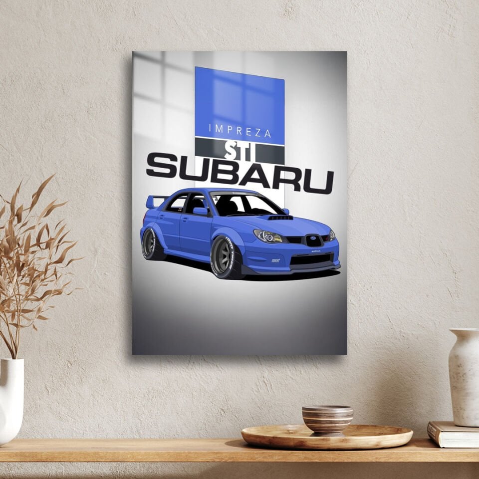 Subaru Impreza 2.5 WRX STI 08 Metal Poster