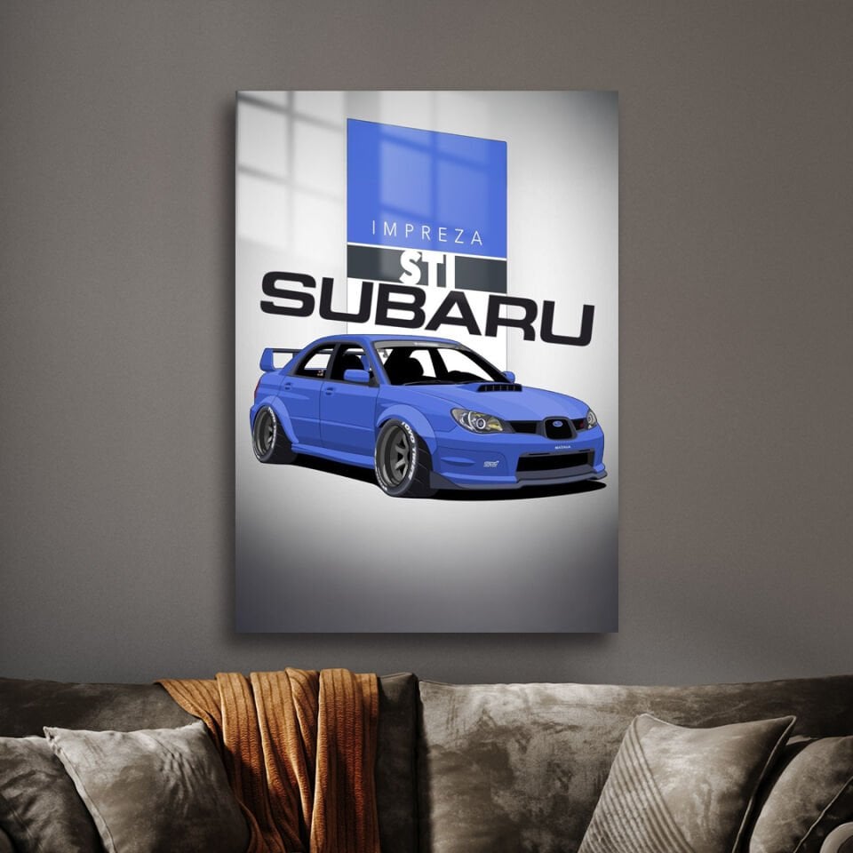 Subaru Impreza 2.5 WRX STI 08 Metal Poster