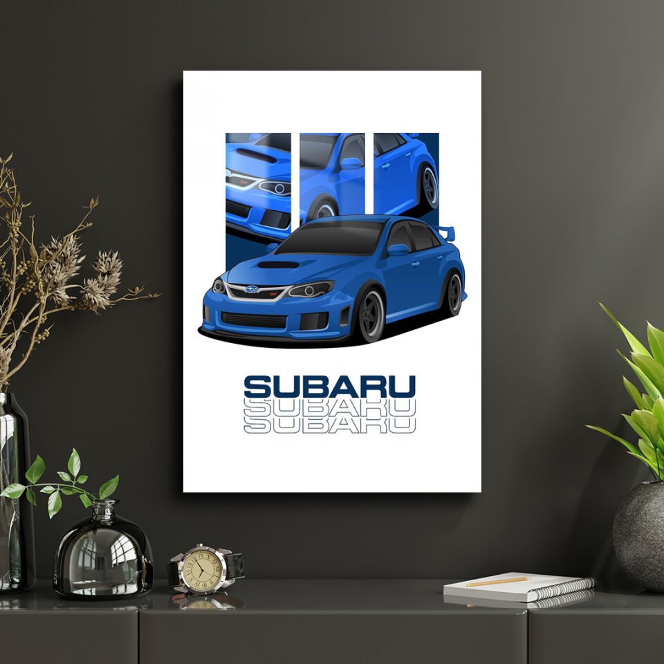 Subaru Impreza 2.5 WRX STI 09 Metal Poster