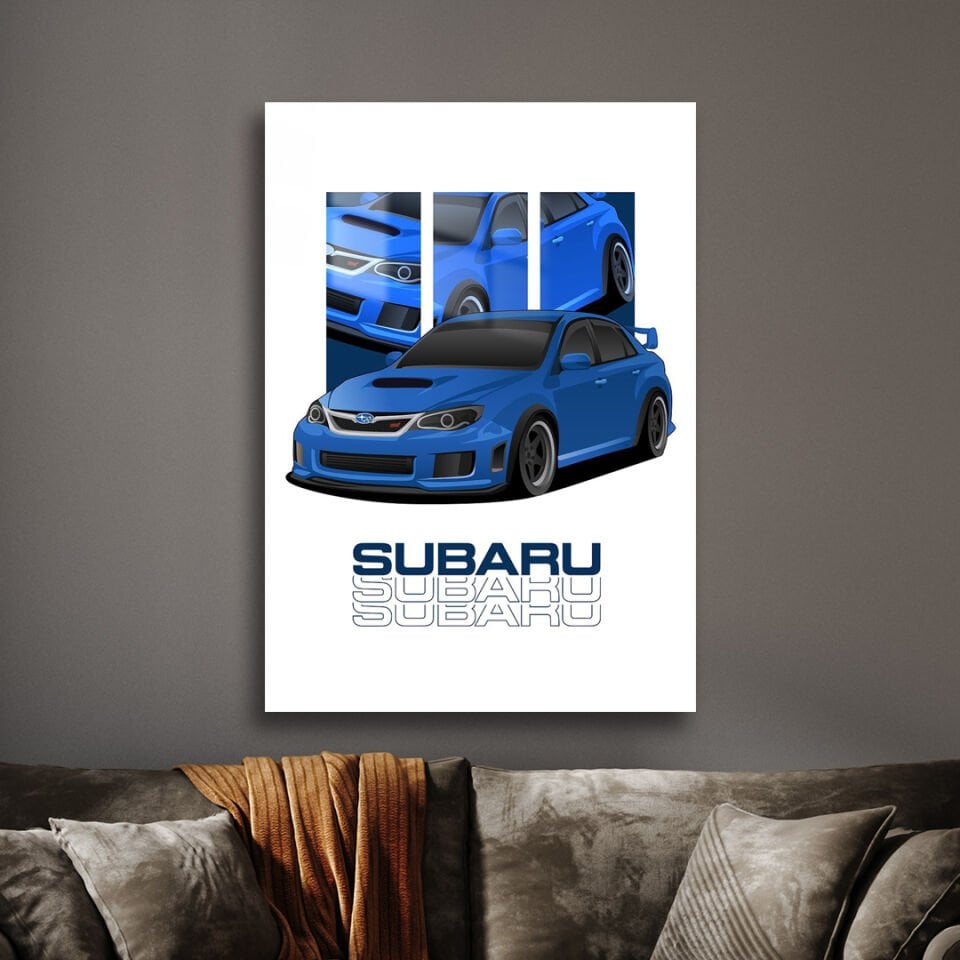 Subaru Impreza 2.5 WRX STI 09 Metal Poster