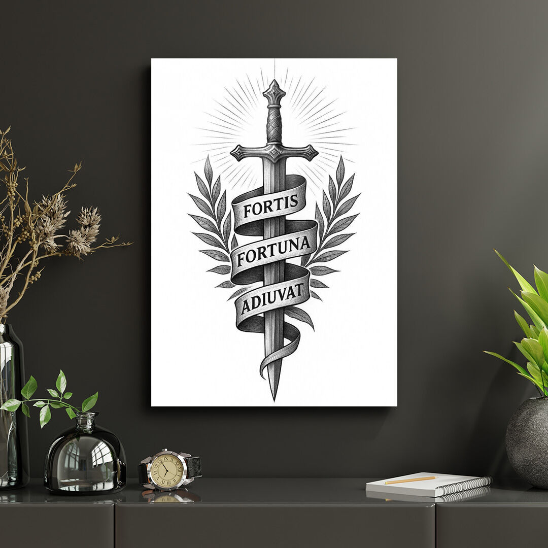 Fortis Fortuna Adiuvat 01 Metal Poster