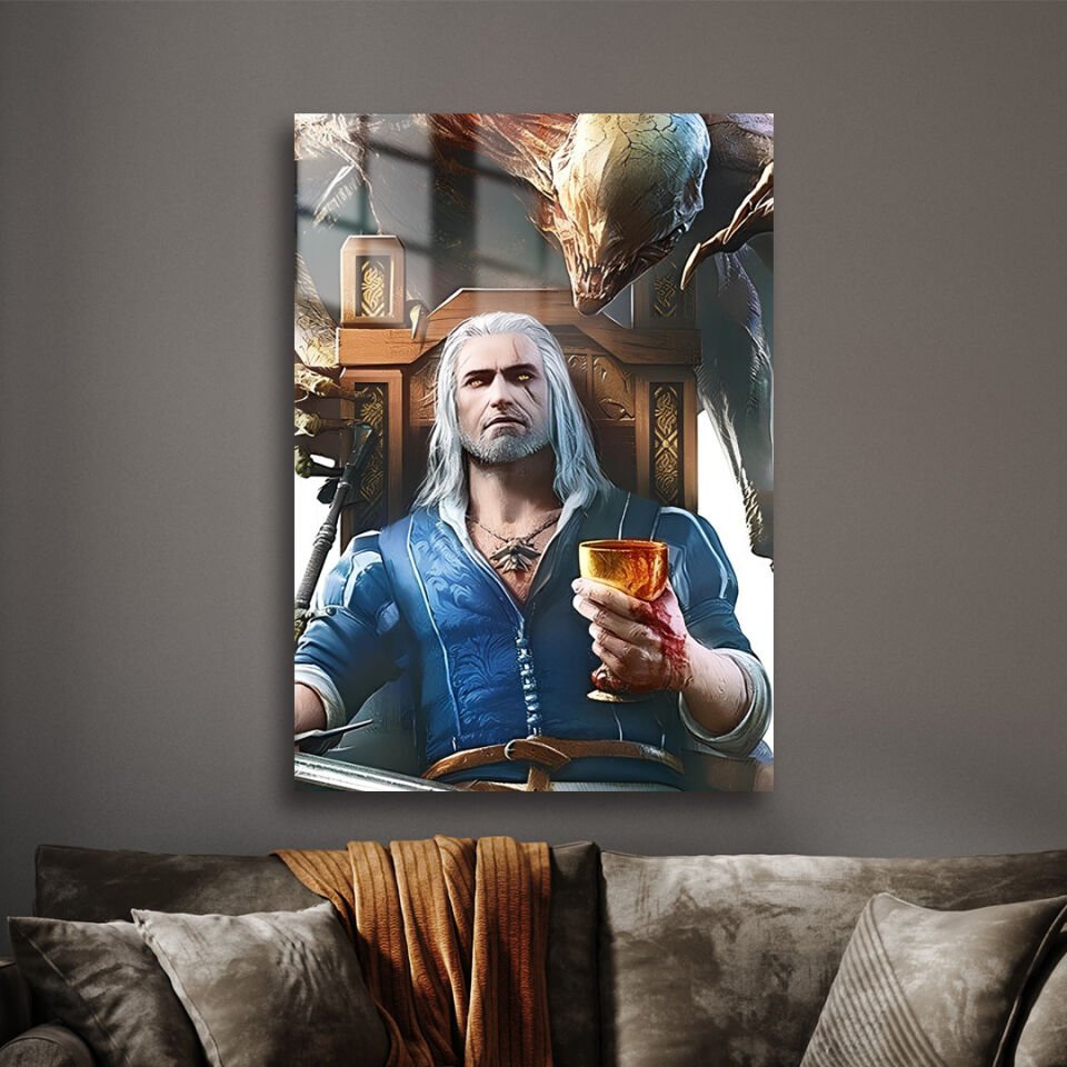 Geralt 15 Metal Poster