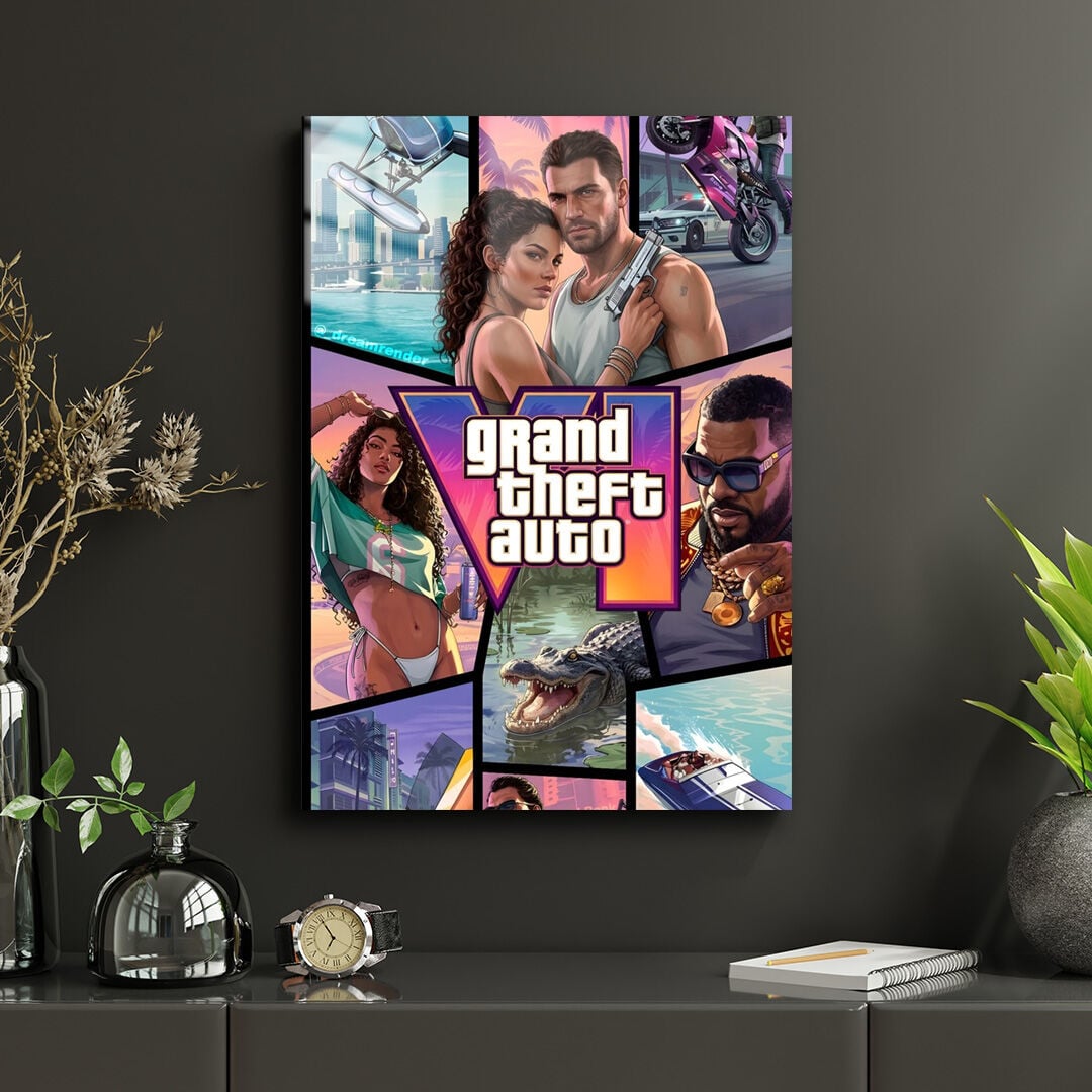 Grand Theft Auto VI 09 Metal Poster