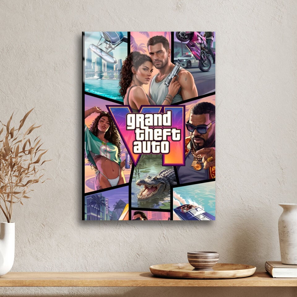 Grand Theft Auto VI 09 Metal Poster
