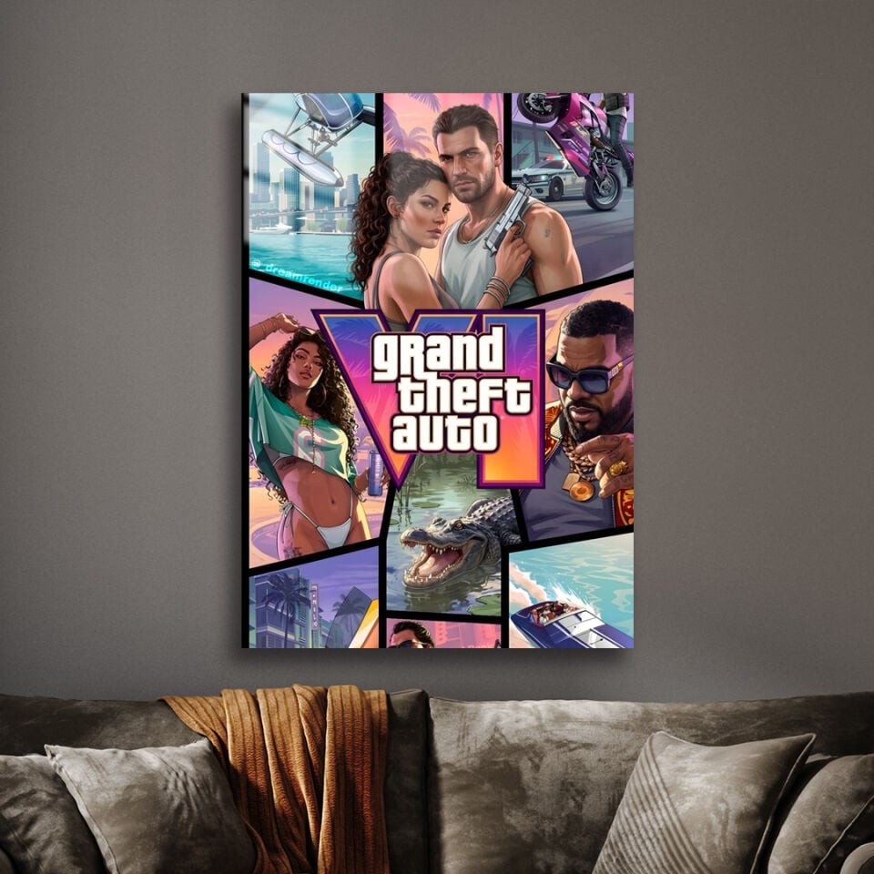 Grand Theft Auto VI 09 Metal Poster