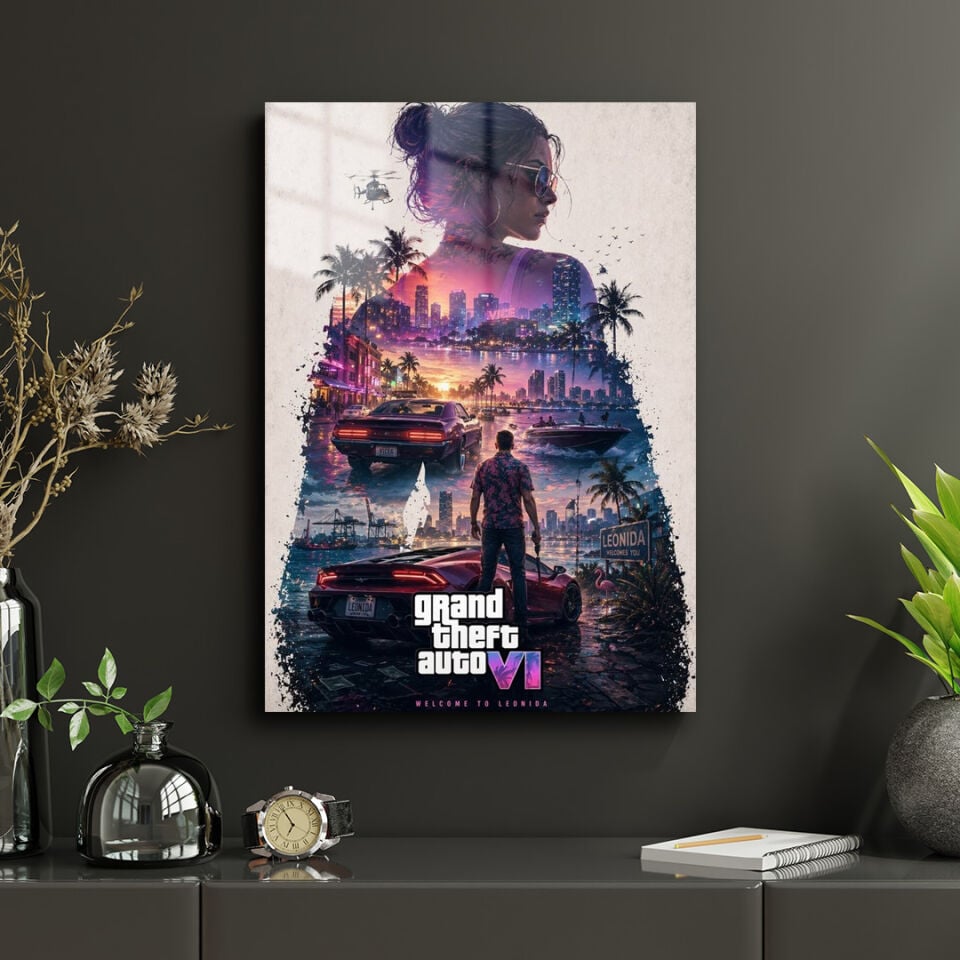 Grand Theft Auto VI 10 Metal Poster