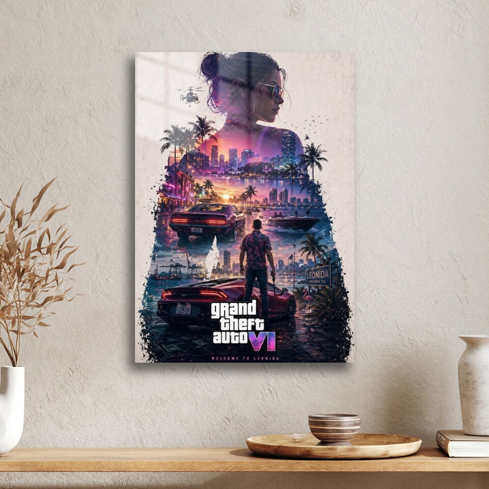 Grand Theft Auto VI 10 Metal Poster